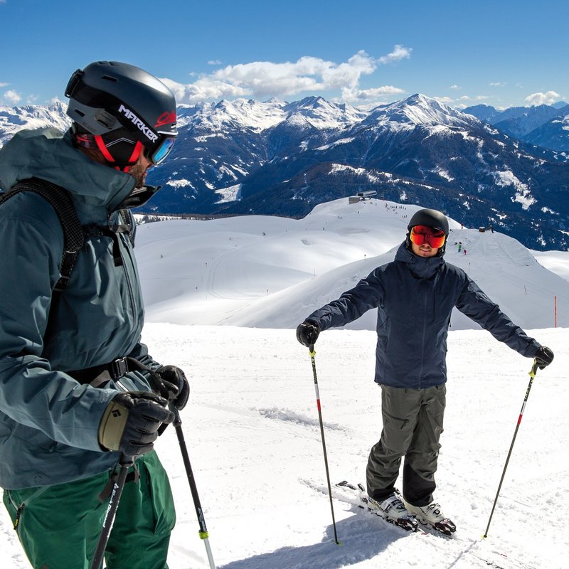 Skifahren Zettersfeld mit Bergpanorama
