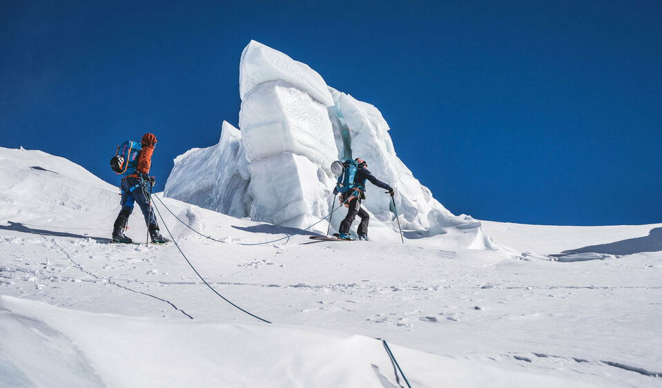 Aufstieg auf dem Maurerkees Vorbei an den Eisriesen vergangener Zeiten