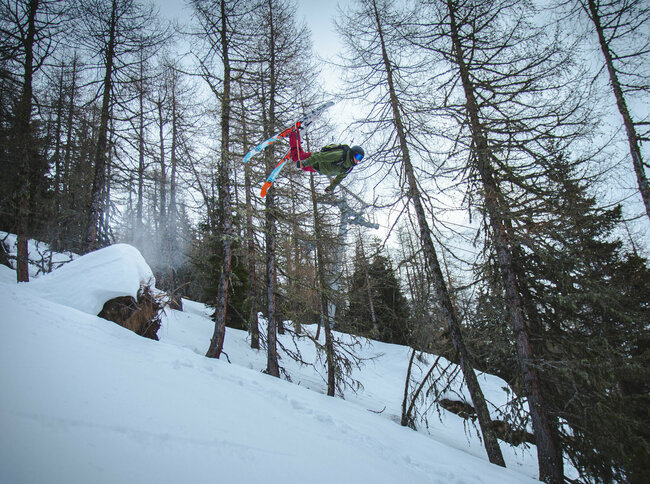 Freeriden im Großglocknerresort Kals Matrei Freerider in der Luft - Groß Glockner Resort