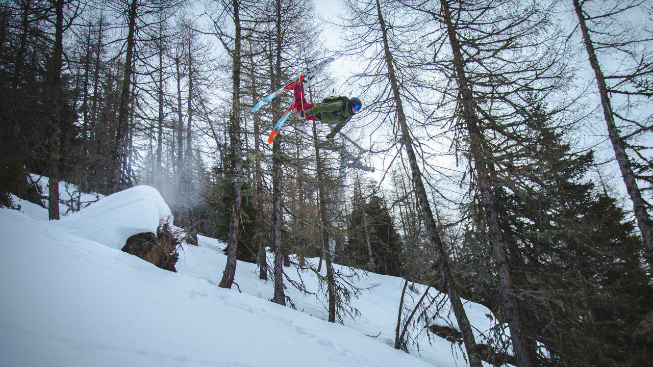Freeriden im Großglocknerresort Kals Matrei Freerider in der Luft - Groß Glockner Resort