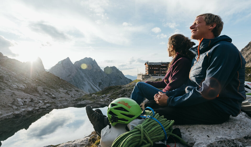 Klettern im Laserzgebiet Il meritato riposo