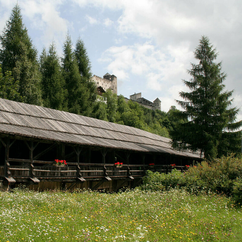 Die Punbrugge mit der Burg Heinfels