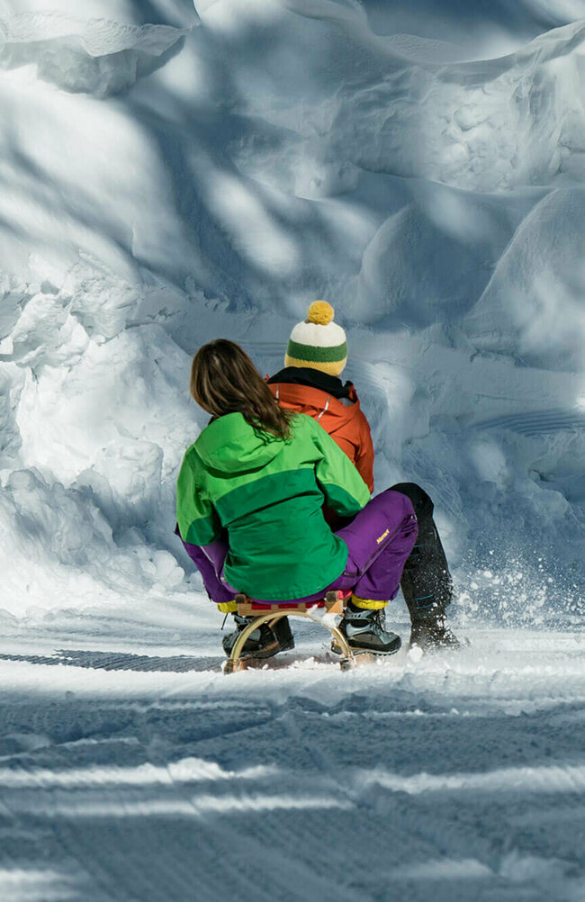 Rodeln in Osttirol Zweier-Rodel in Osttirol