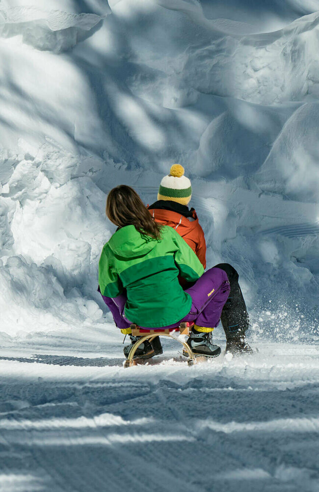 Rodeln in Osttirol Zweier-Rodel in Osttirol