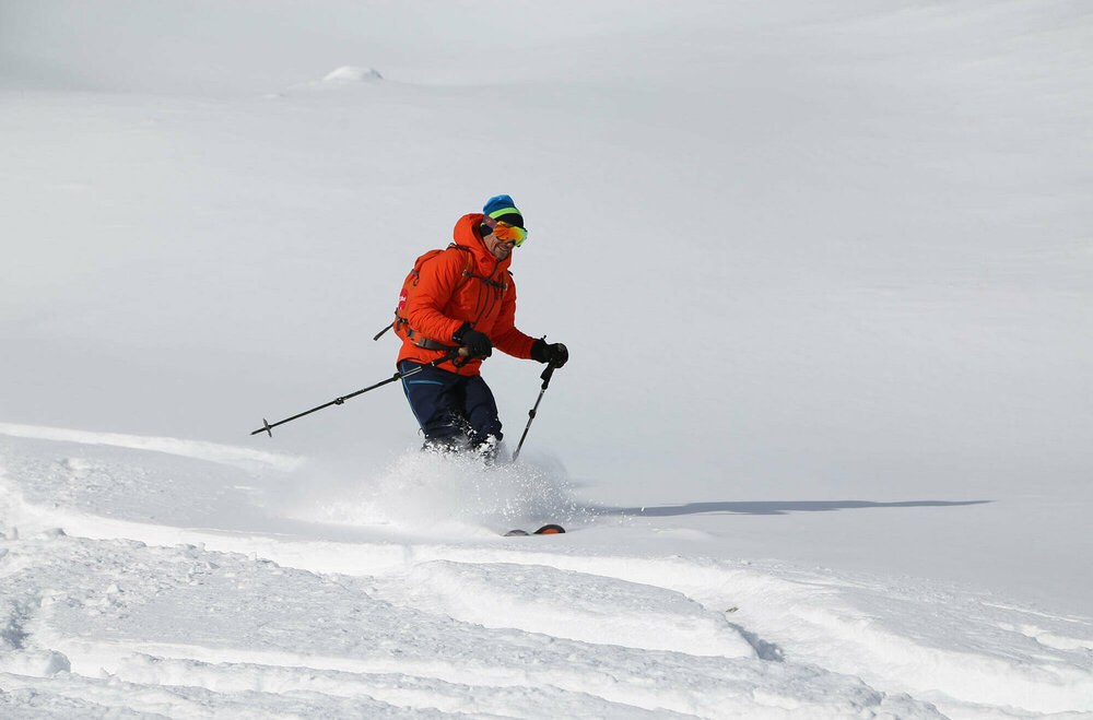 Steve House Freeriden in Osttirol Steve House beim Freeriden in Osttirol