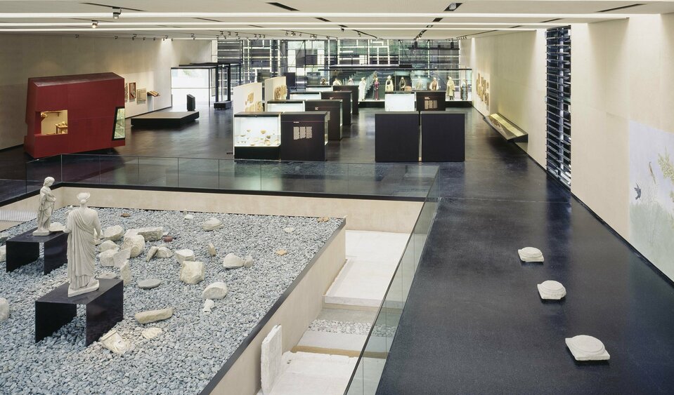Schauraum des archeologischen Museums Aguntum in Dölsach
