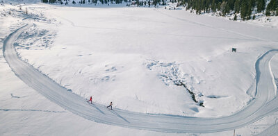 Der Obersee im Defereggental ist ideal für eine Langlauf-Tour