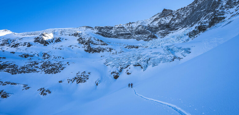 Blick auf den Aufstieg auf den Ödenwinkelkees