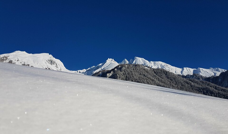 ...the crunch of fresh snow during winter hiking