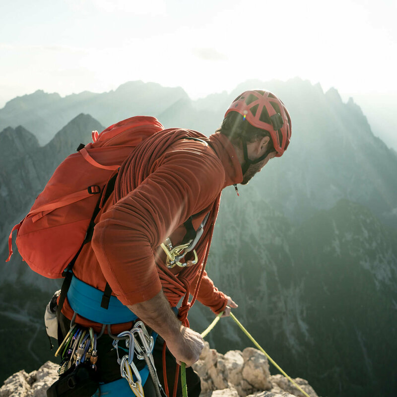 Mehrseillaengen Alpenrautekamin Lienzer Dolomiten