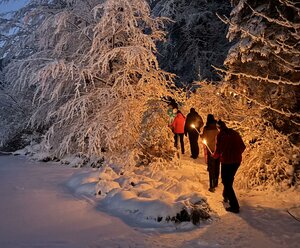 Fackelwanderung am Tristachersee