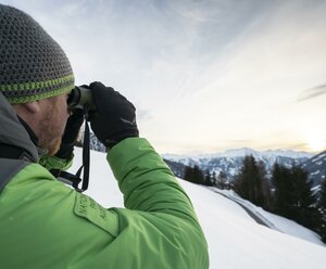 Nationalparkspürnasen unterwegs auf Schneeschuhen