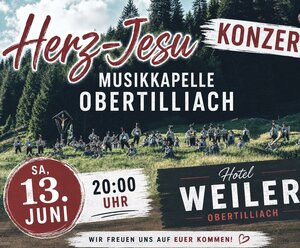 Herz-Jesu-Konzert der MK Obertilliach
